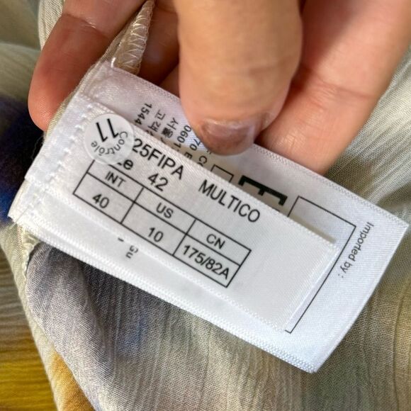 ba&sh FIPAN Printed Palazzo Wide Leg Pants 10 NWOT - Picture 12 of 15